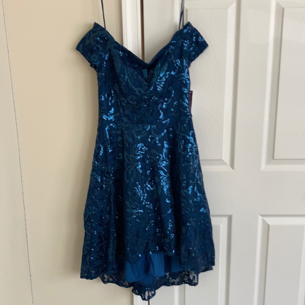 Blue sparkly dress